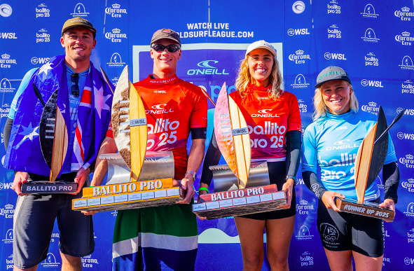 Luke Thompson e Nadia Erostarbe brilham e vencem o Ballito Pro 2025